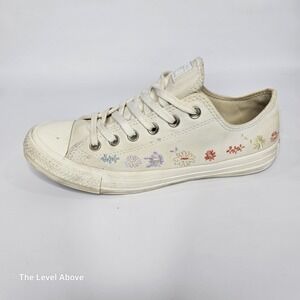 Converse Chuck Taylor All Star Low Embroidered Floral A01595C Women's Size 9.5